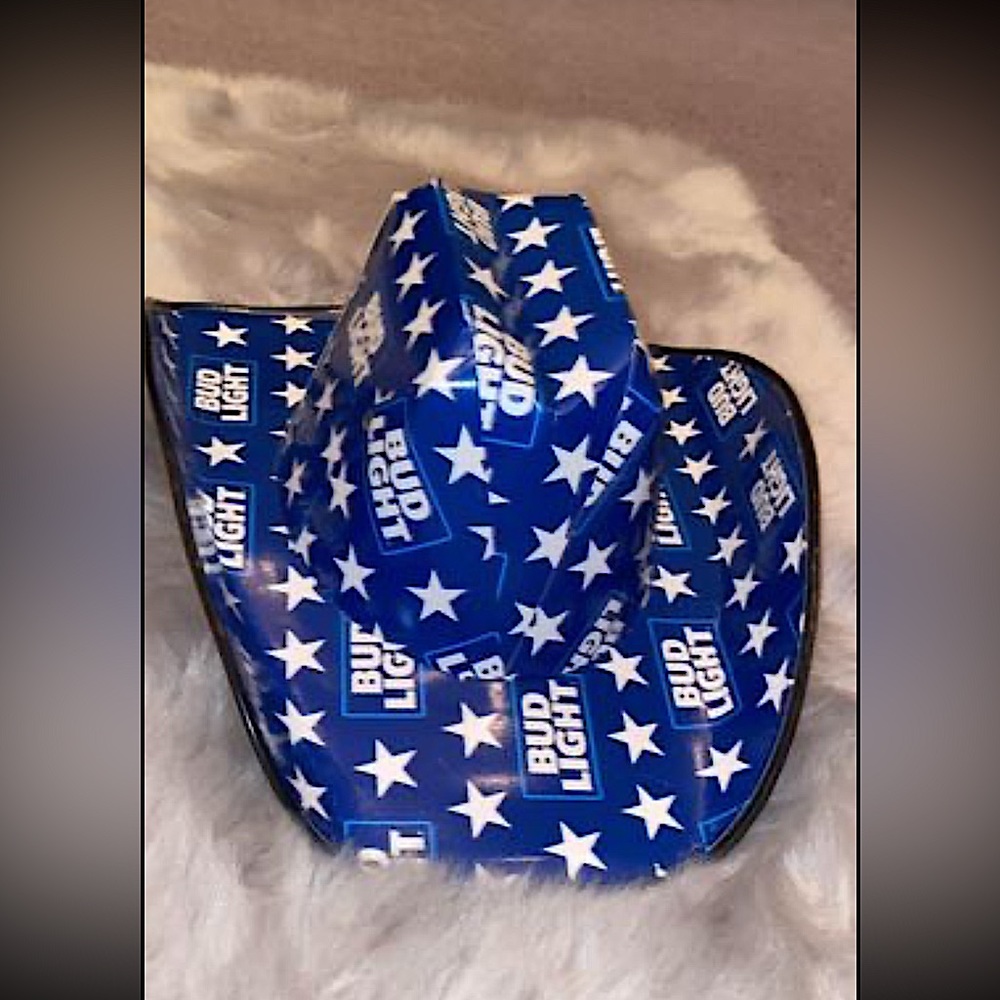 Bud Light Cowboy Hat (Sturdy Cardboard)